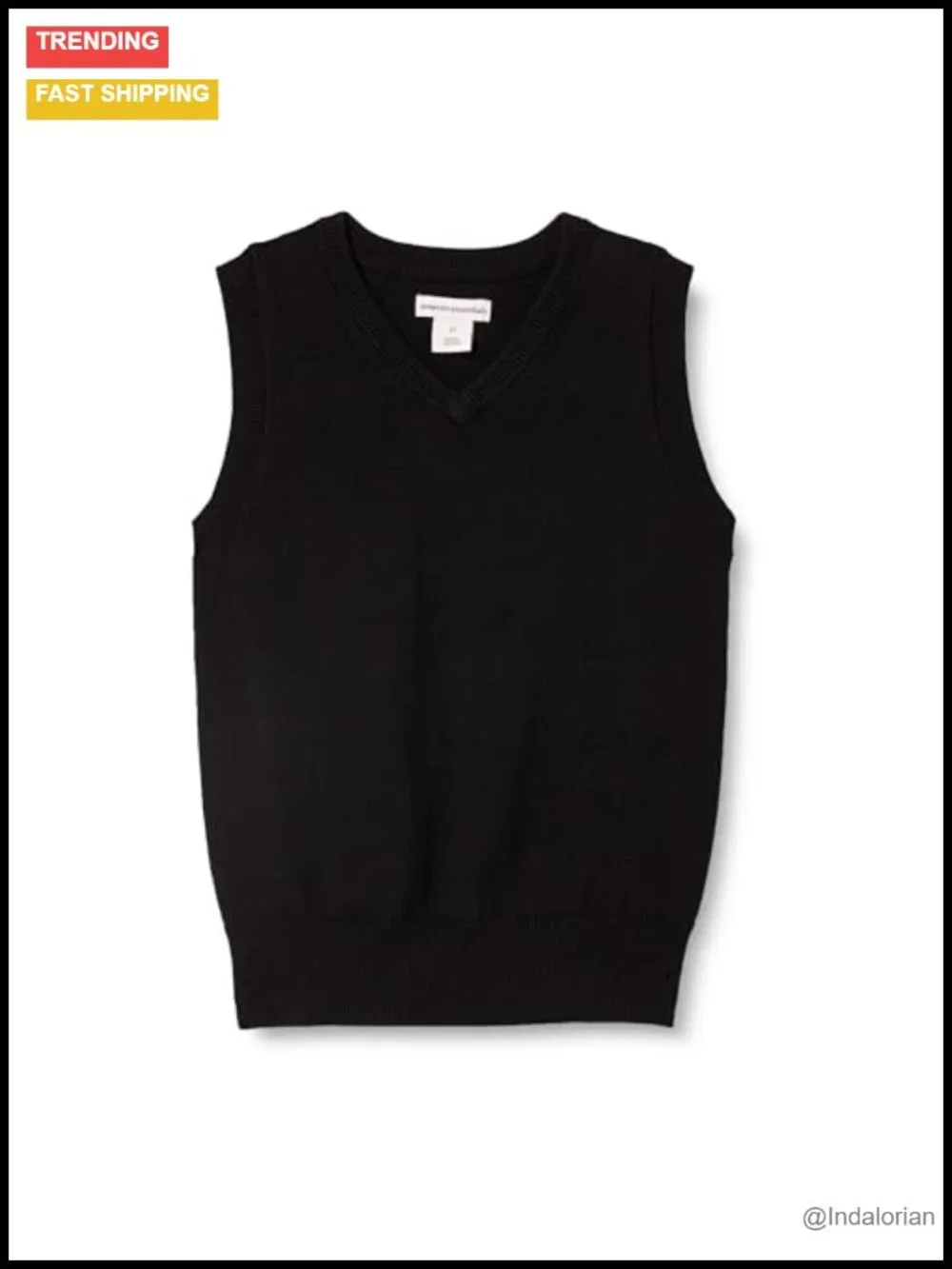 Boys Cotton V-Neck Sweater Vest Sleeveless School Uniform